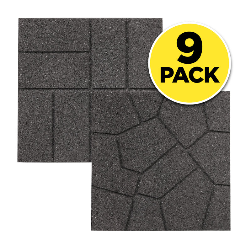 Rubberific Rubber Paver Set of 9 Wayfair Canada